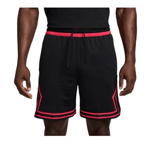 Jordan Sport Men's Dri-Fit Mesh Diamond Shorts - Black/Infrared 23