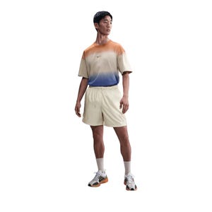 Club Men's Woven Flow Shorts - Lt Khaki/White