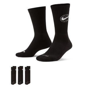 Nike Everyday Crew Basketball Socks (3 Pair) - Black